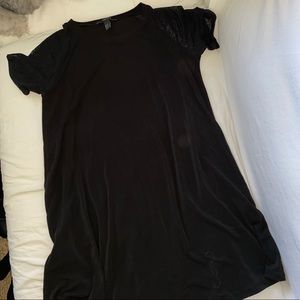 Velvet T shirt dress